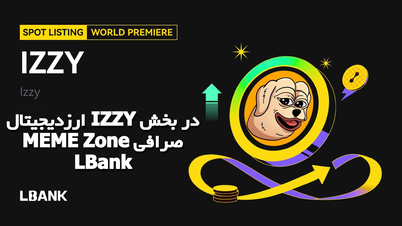 میم کوین IZZY در صرافی البانک