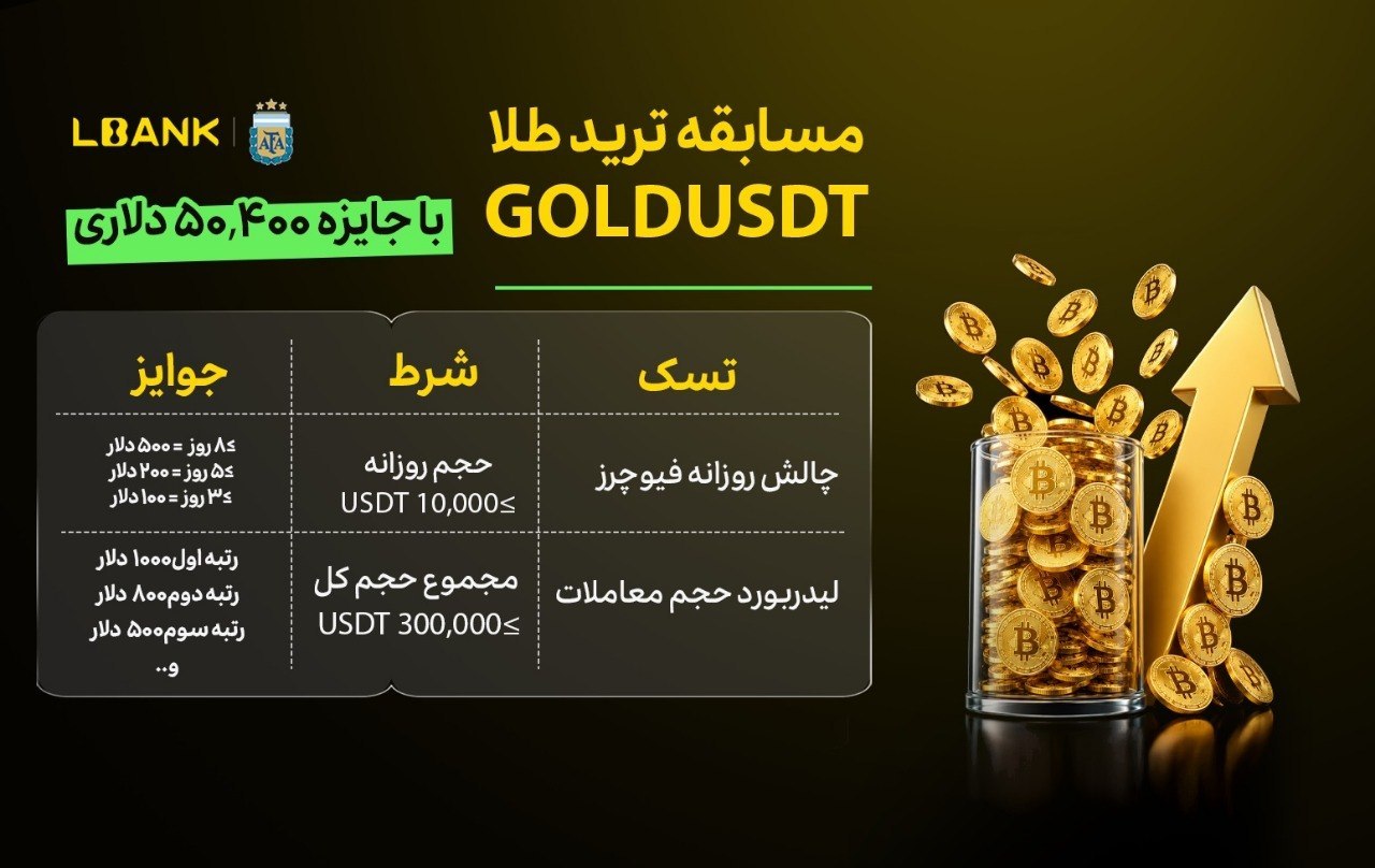 معامله طلا در صرافی LBank